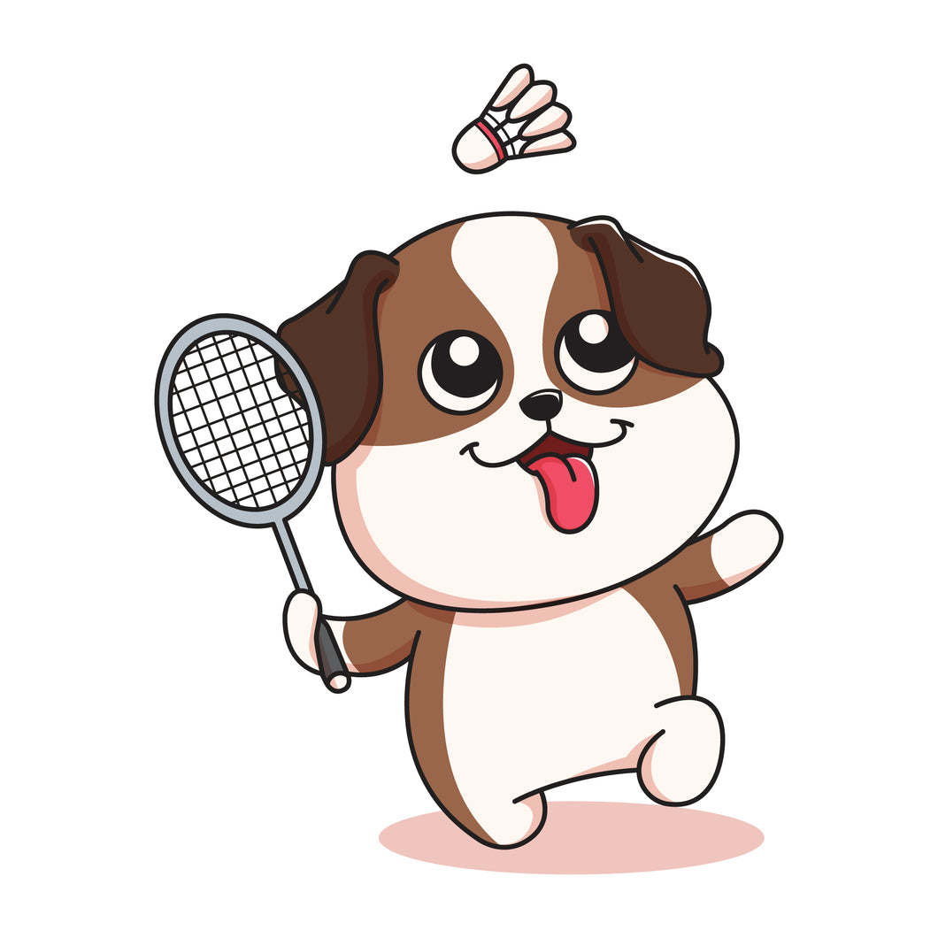 Puppy Mascot Sticker